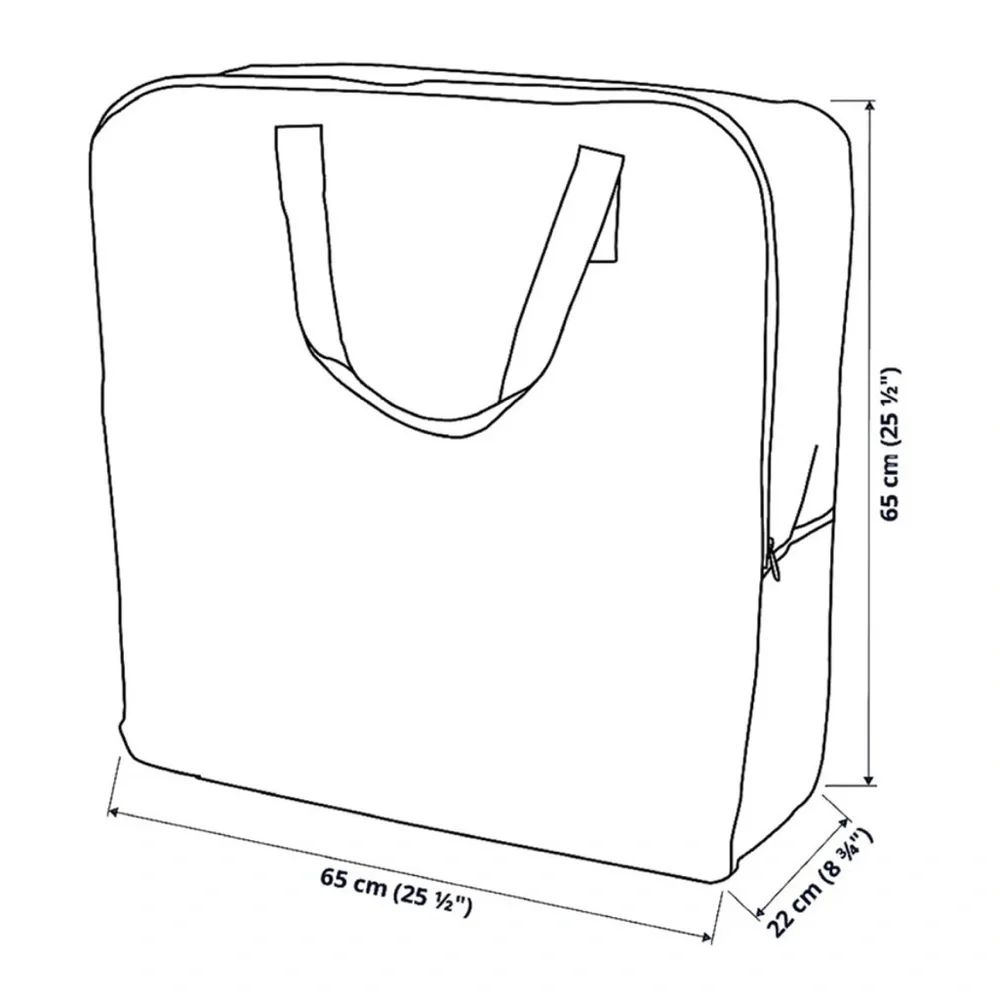 IKEA DIMPA Clear Durable Transparent Bag Fexible Extra‎ Large Storage Bag